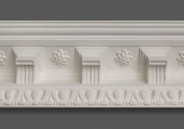 Regency Victorian decorative plaster moulding applique C1840 cornice Oak Leaves 